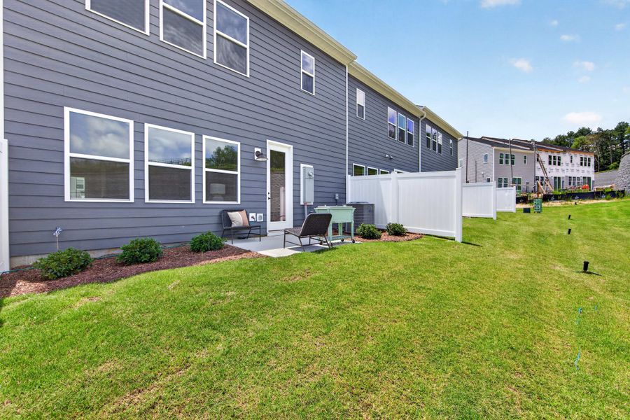 Exterior details and patio area of a home in Millstone, Cramerton (Image 3).