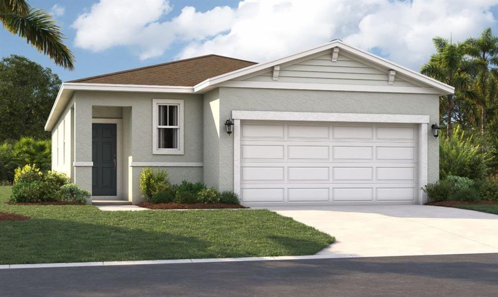 Front exterior of a new home in Scenic Terrace, Lake Hamilton, FL, highlighting curb appeal (Image 19). Front exterior of a new home in Scenic Terrace, Lake Hamilton, FL, highlighting curb appeal (Image 19).