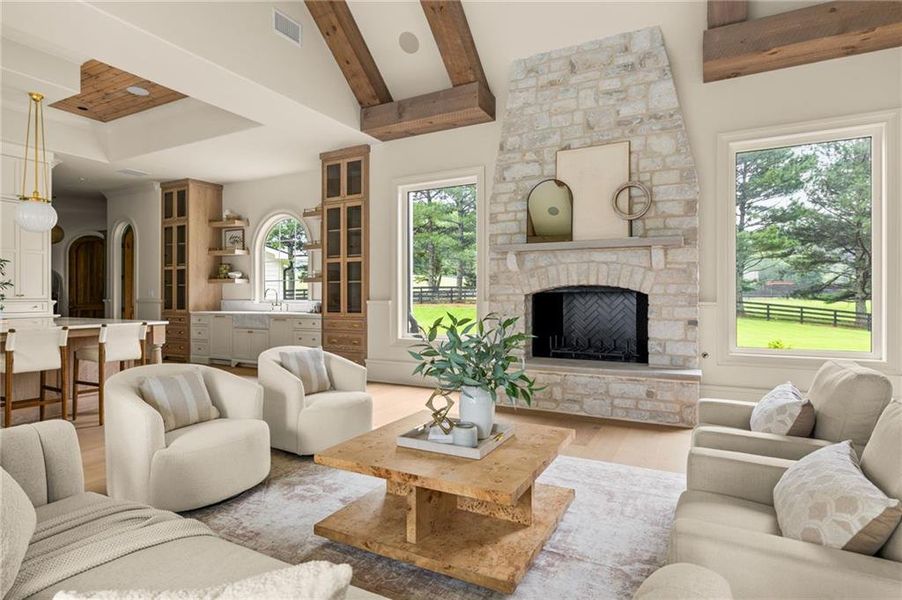 Furnished interior view inside a new home in , Canton (Image 11).