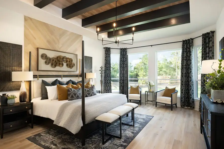 Representative furnished interior of a home built from the Sabine 3972 by J. Patrick Homes in Colton, Montgomery (Image 4).