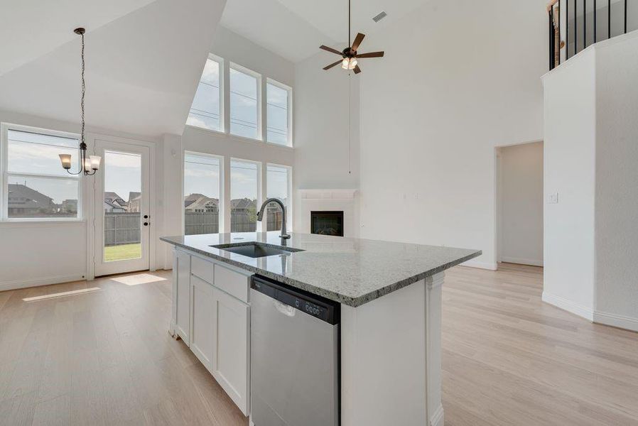 Furnished interior view inside a new home in Dominion of Pleasant Valley, Wylie (Image 8). Furnished interior view inside a new home in Dominion of Pleasant Valley, Wylie (Image 8).