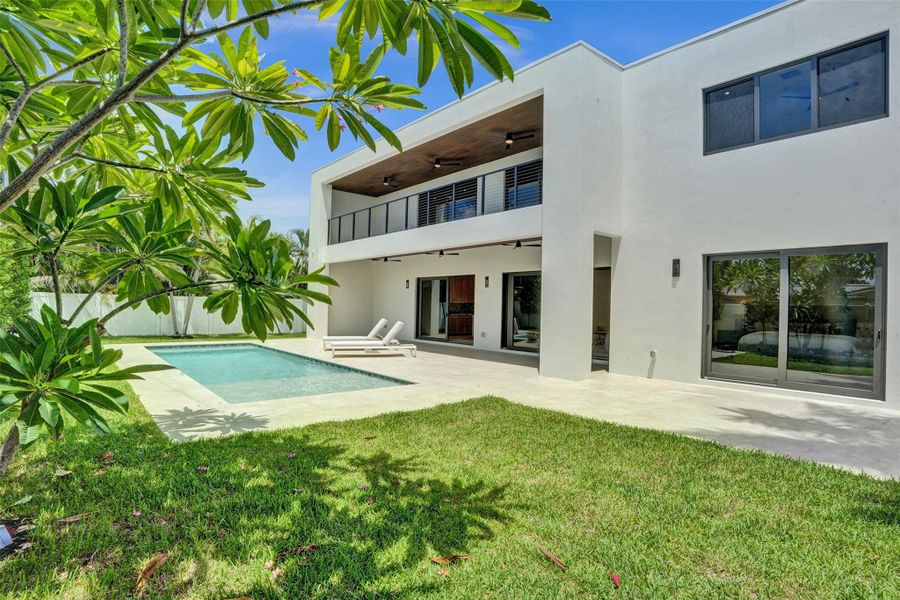 Front exterior of a new home in , Lighthouse Point, FL, highlighting curb appeal (Image 28).