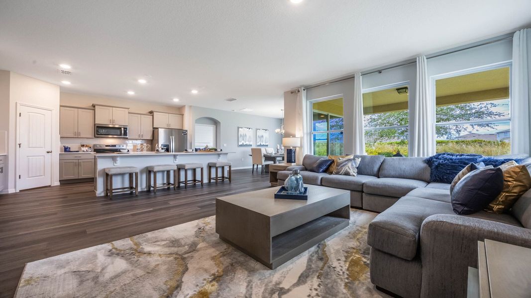 Furnished interior view inside a new home in Harmony West, St. Cloud (Image 17).