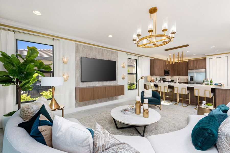 Representative furnished interior of a home built from the Monacello by GL Homes in Valencia Parc at Riverland, Port St. Lucie (Image 10).