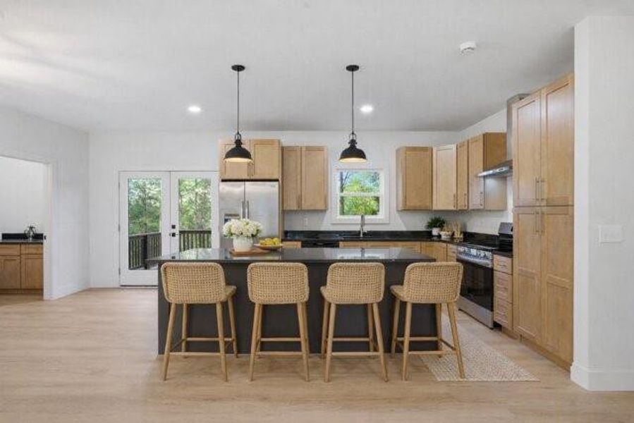 Furnished interior view inside a new home in , Ellijay (Image 15).