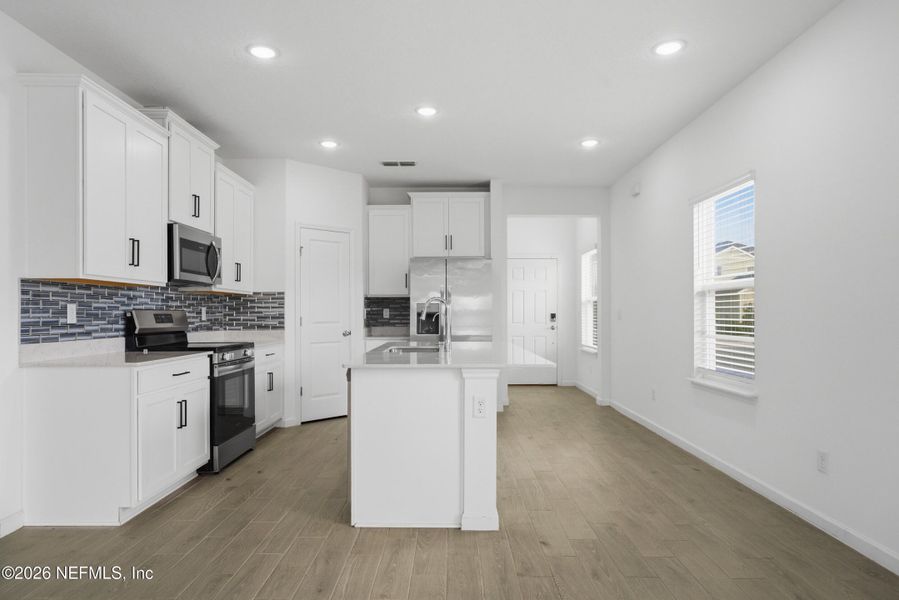 Furnished interior view inside a new home in , Jacksonville (Image 5). Furnished interior view inside a new home in , Jacksonville (Image 5).
