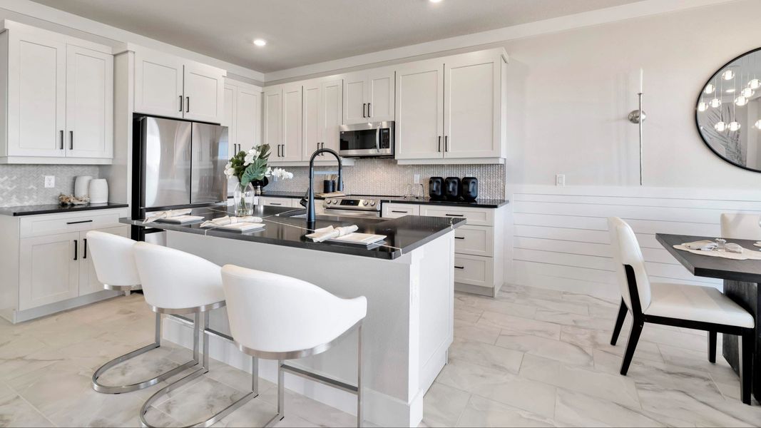 Furnished interior view inside a new home in Lagoon Residences at Epperson, Wesley Chapel (Image 5).