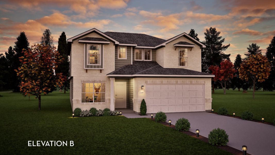 Representative exterior photo of a completed home built from the Blanco by CastleRock Communities in Brush Creek, Fairview, TN (Image 2).