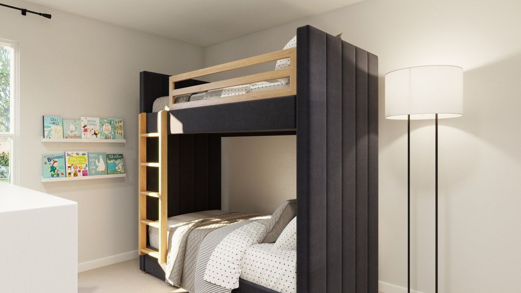 Representative furnished interior of a home built from the The Wildflower by Legend Homes in Granger Pines, Conroe (Image 24).