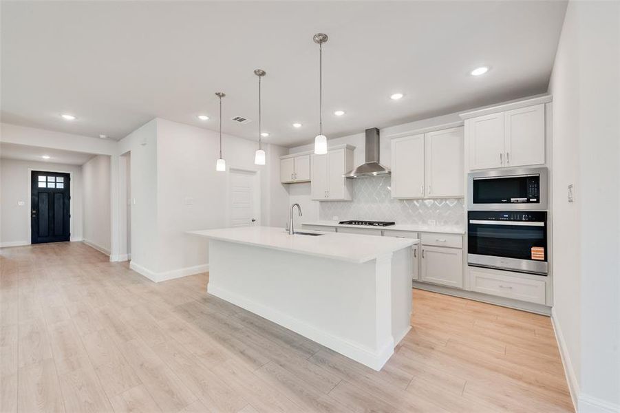 Furnished interior view inside a new home in Wildflower Ranch, Justin (Image 8).