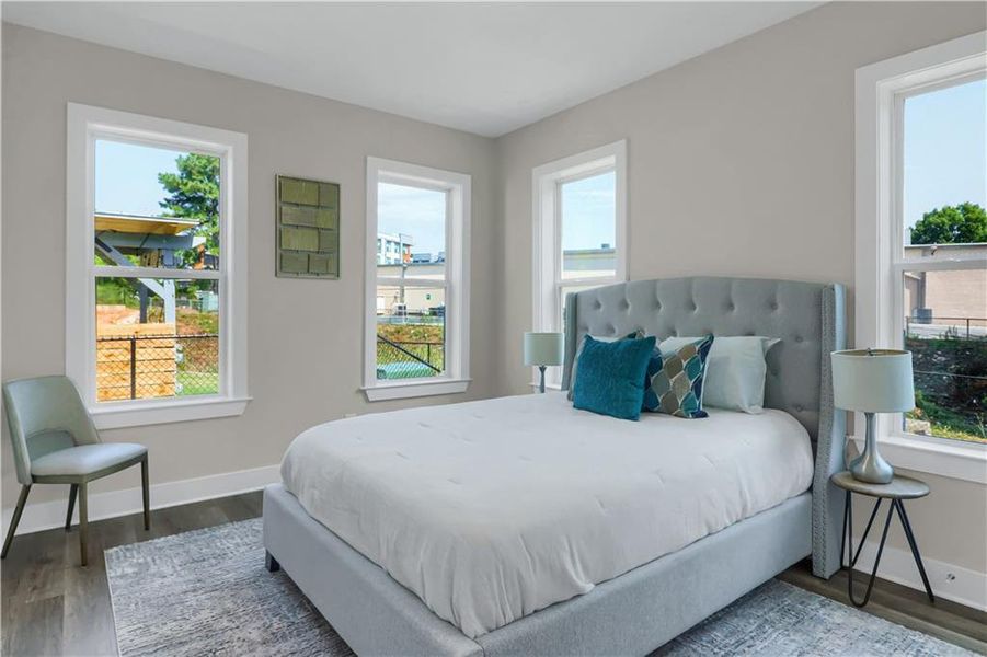 Furnished interior view inside a new home in , Atlanta (Image 10).