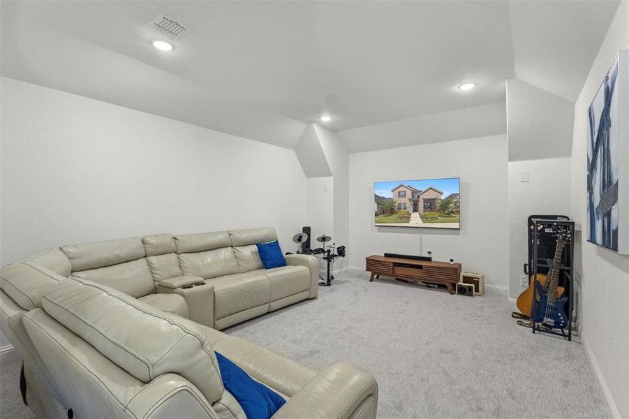 Furnished interior view inside a new home in Mustang Lakes 74', Celina (Image 34).