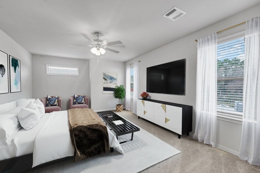 Representative furnished interior of a home built from the Floor Plan 1774 by Colina Homes in Rollingbrook Estates, Baytown (Image 10).