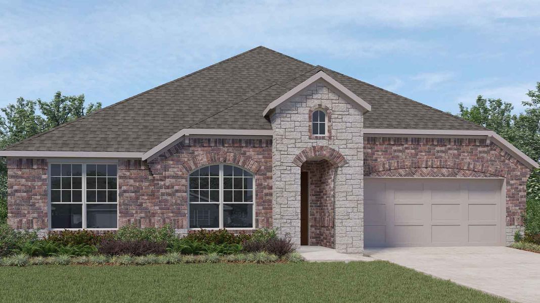 Representative exterior photo of a completed home built from the Quinn by D.R. Horton in Lago Mar, Texas City, TX (Image 2). Representative exterior photo of a completed home built from the Quinn by D.R. Horton in Lago Mar, Texas City, TX (Image 2).