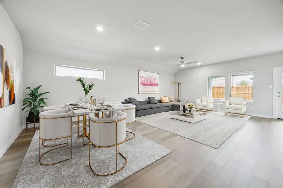Furnished interior view inside a new home in Southridge, McKinney (Image 9).