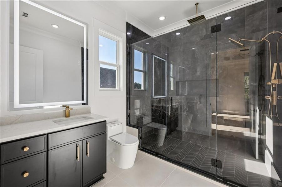 Furnished interior view inside a new home in , Buford (Image 30).