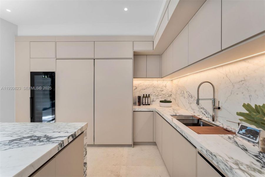 Furnished interior view inside a new home in , Miami (Image 16).