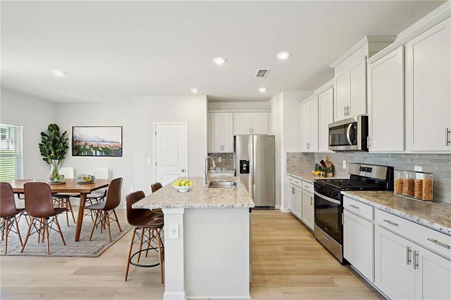 Furnished interior view inside a new home in Martin Springs - Reserve Series, Lawrenceville (Image 11). Furnished interior view inside a new home in Martin Springs - Reserve Series, Lawrenceville (Image 11).