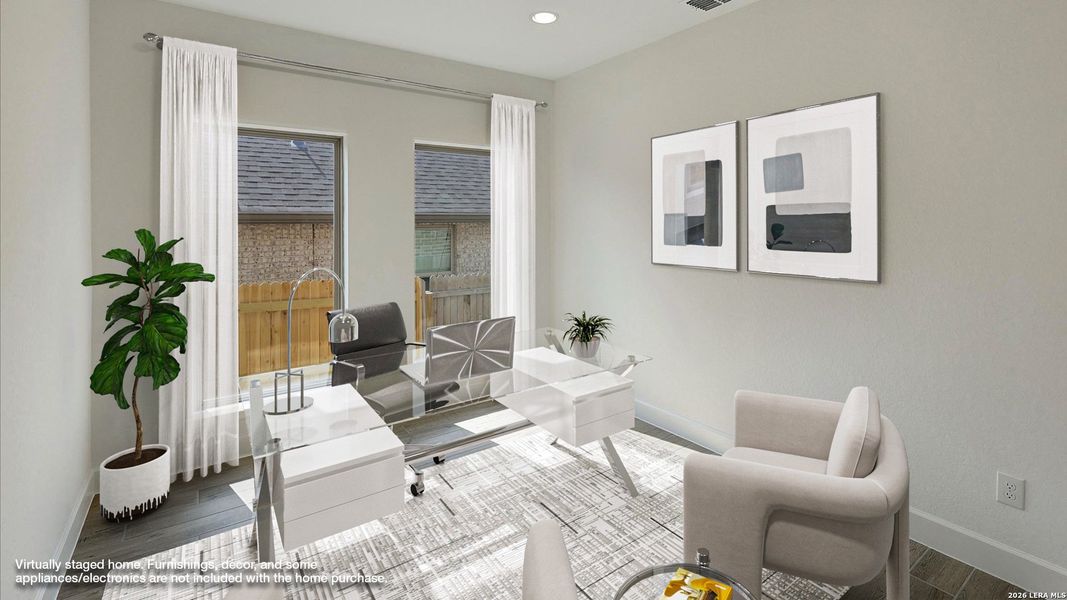 Furnished interior view inside a new home in Arcadia Ridge, San Antonio (Image 6). Furnished interior view inside a new home in Arcadia Ridge, San Antonio (Image 6).