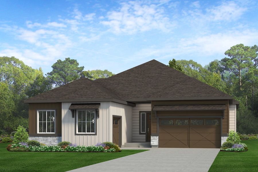 Representative exterior photo of a completed home built from the Jefferson by Risewell Homes in Cherry Meadows, Brighton, CO (Image 10).