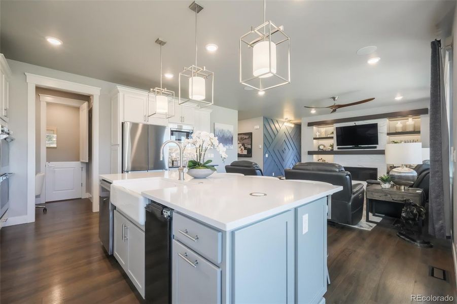 Furnished interior view inside a new home in , Monument (Image 42).