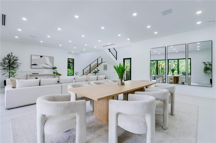 Furnished interior view inside a new home in , Miami (Image 9).