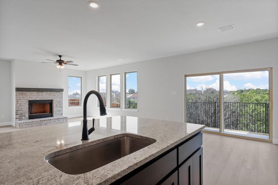 View from Kitchen Sink - Sample Picture of Same Floorplan - Elevation, Finishes and Availability could differ.