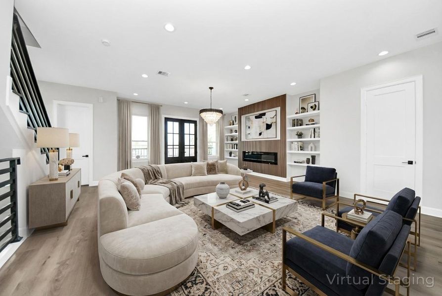 Furnished interior view inside a new home in , Houston (Image 4).