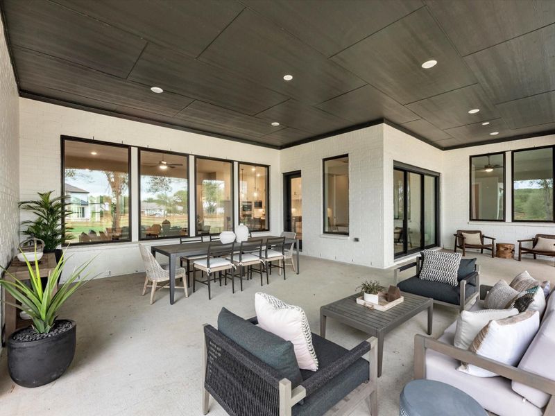 Exterior details and patio area of a home in , Fulshear (Image 23).