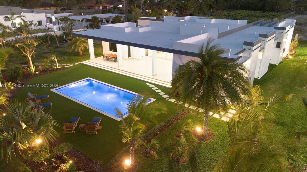 Exterior details and patio area of a home in , Miami (Image 3).