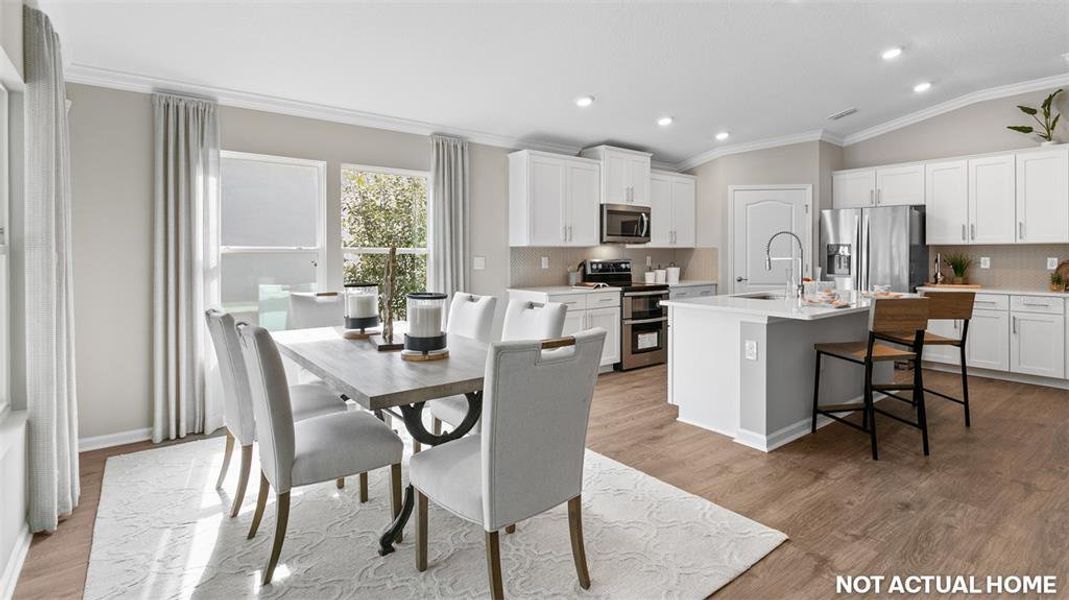 Furnished interior view inside a new home in Sawmill Branch, Palm Coast (Image 5).