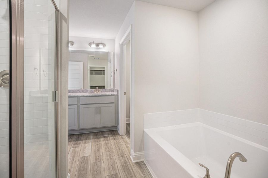 Furnished interior view inside a new home in Bayou Maison, Dickinson (Image 2). Furnished interior view inside a new home in Bayou Maison, Dickinson (Image 2).