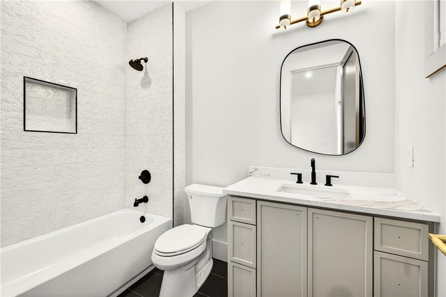 Furnished interior view inside a new home in , Atlanta (Image 38).