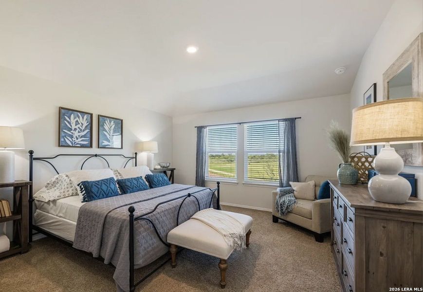 Furnished interior view inside a new home in , Converse (Image 10).