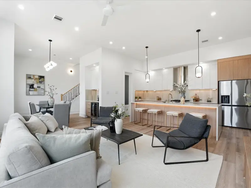 Furnished interior view inside a new home in , Houston (Image 21).