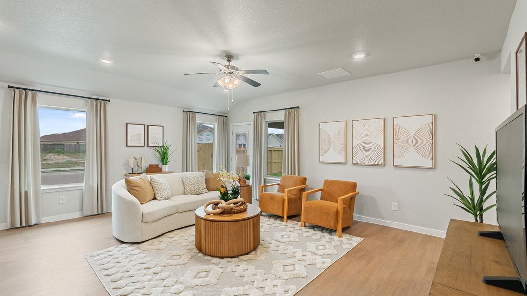 Furnished interior view inside a new home in The Lakes Northwest, Corpus Christi (Image 9). Furnished interior view inside a new home in The Lakes Northwest, Corpus Christi (Image 9).