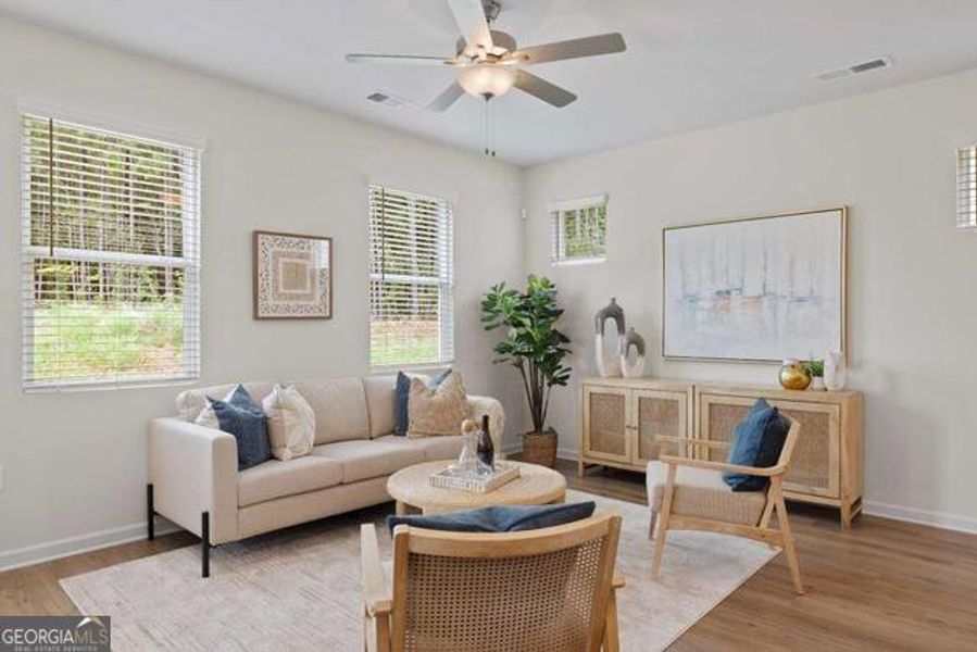 Furnished interior view inside a new home in Walden Park - The Retreat, Jonesboro (Image 12).