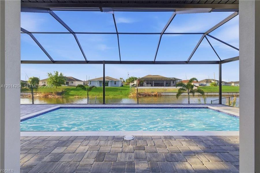 Exterior details and patio area of a home in , Cape Coral (Image 32).