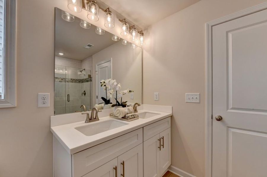 Furnished interior view inside a new home in Magnolia Grove, Mableton (Image 50). Furnished interior view inside a new home in Magnolia Grove, Mableton (Image 50).