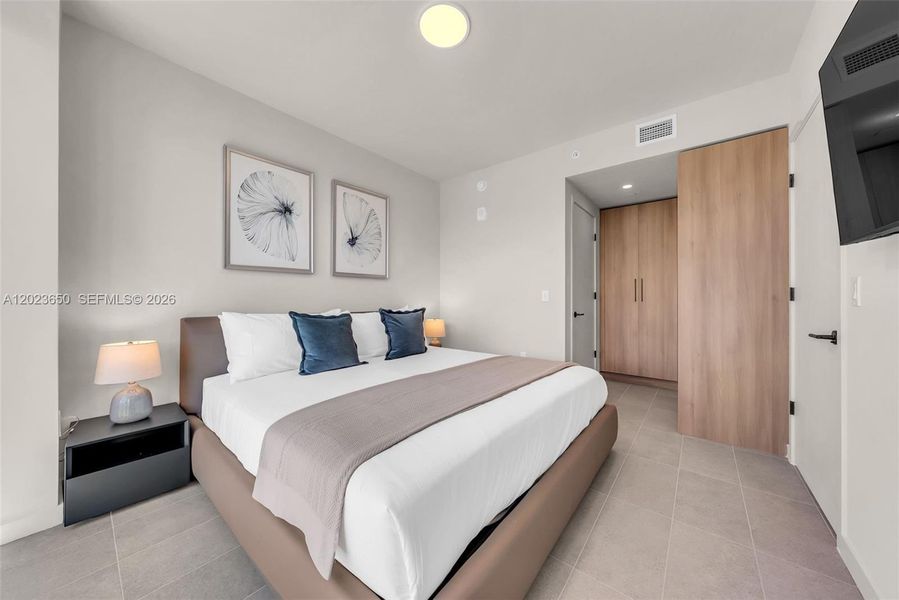 Furnished interior view inside a new home in , Miami (Image 38).