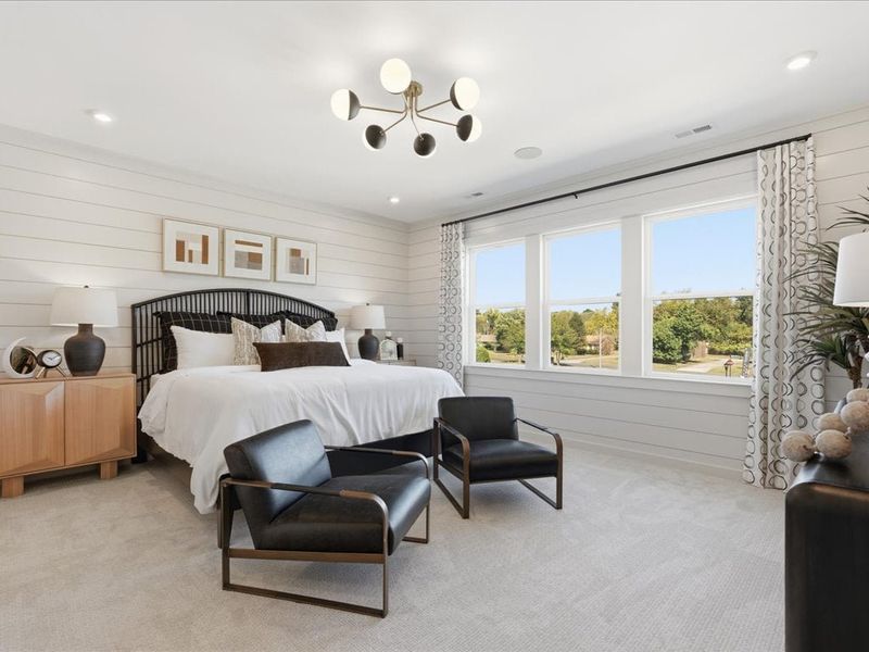 Representative furnished interior of a home built from the Dahlia by Tri Pointe Homes in Bellflower, Charlotte (Image 23).