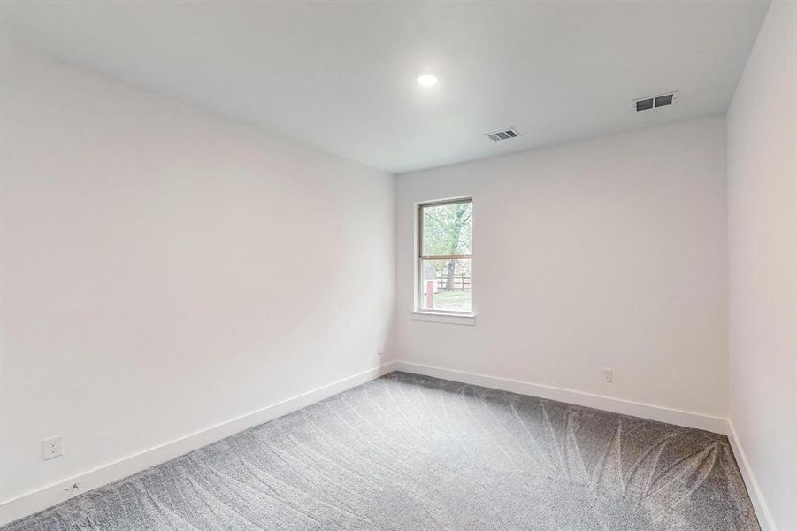 Empty room with carpet