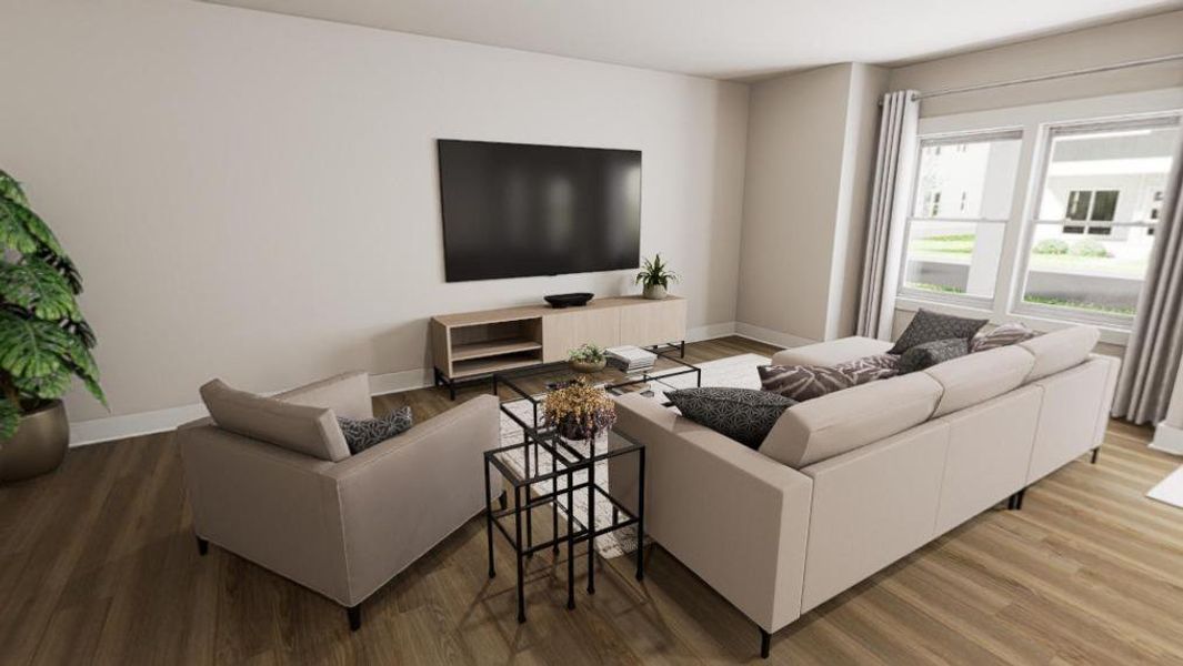 Furnished interior view inside a new home in Allen Park, Raleigh (Image 11).