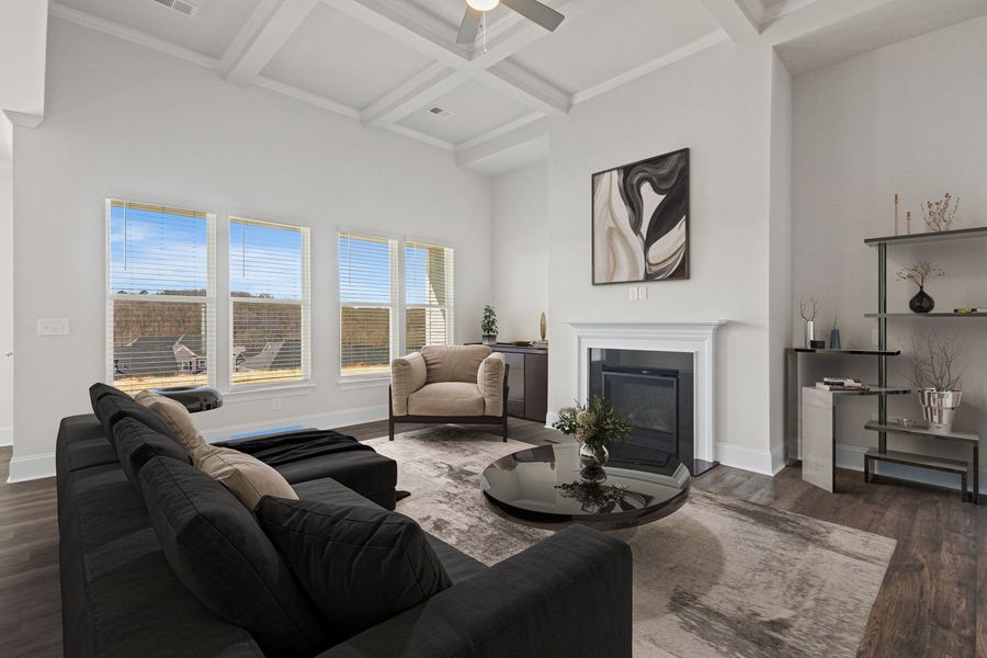 Representative furnished interior of a home built from the The Ransford by Stanley Martin Homes in Parkers Summit, Greer (Image 9).