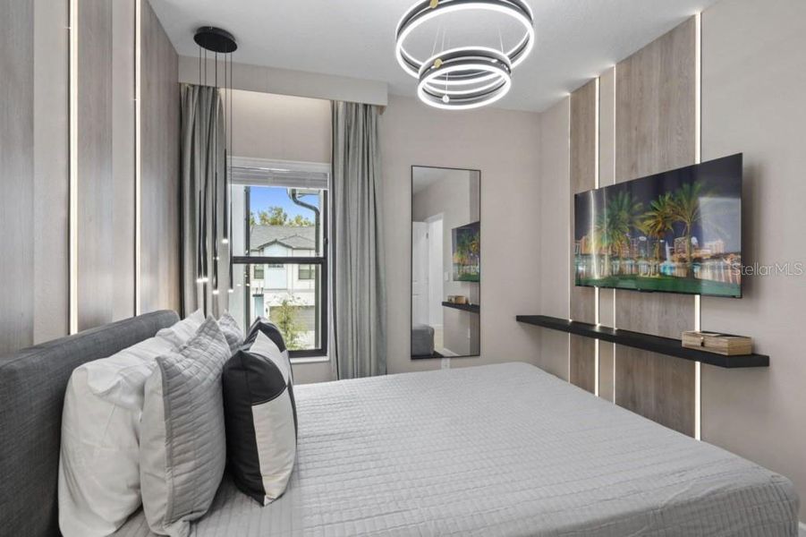 Furnished interior view inside a new home in , Orlando (Image 16). Furnished interior view inside a new home in , Orlando (Image 16).