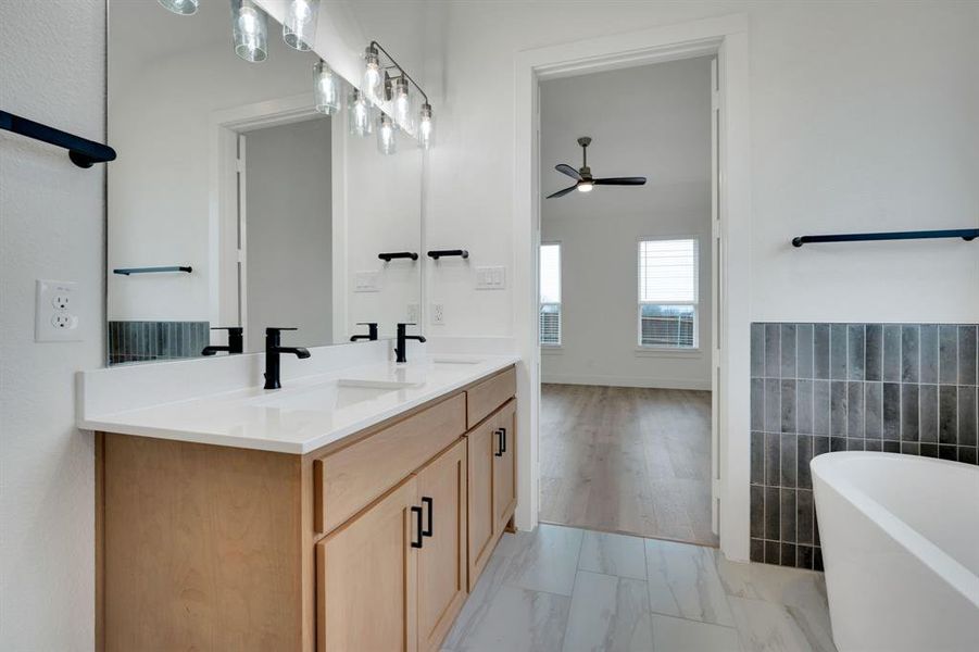 Furnished interior view inside a new home in Westside Preserve, Midlothian (Image 11). Furnished interior view inside a new home in Westside Preserve, Midlothian (Image 11).