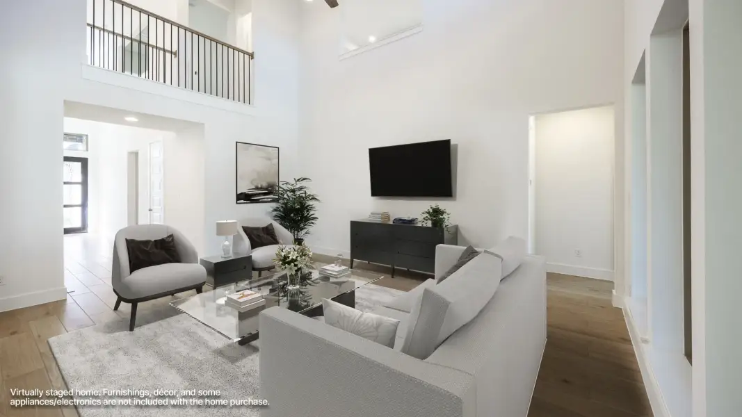 Furnished interior view inside a new home in Wolf Ranch, Georgetown (Image 4).