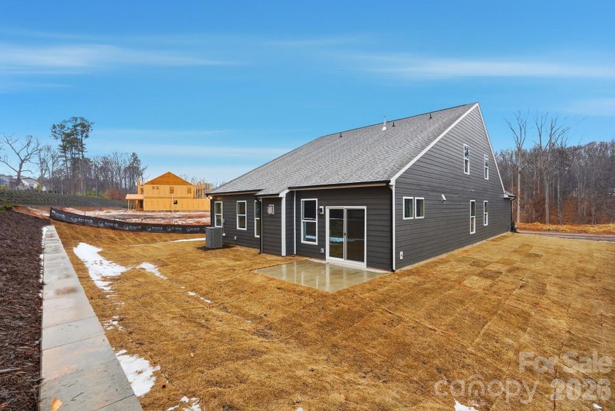 Exterior details and patio area of a home in Rone Creek, Waxhaw (Image 3). Exterior details and patio area of a home in Rone Creek, Waxhaw (Image 3).