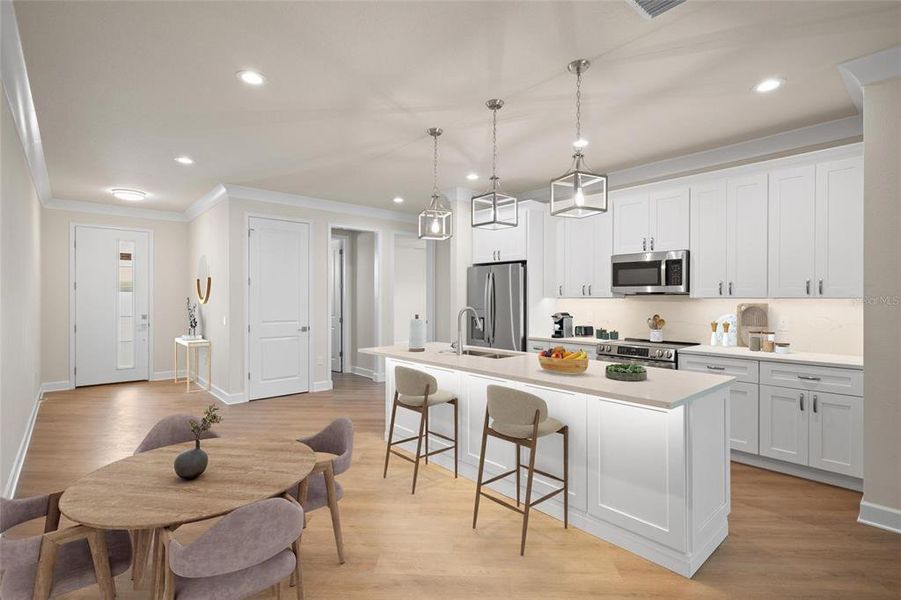 Furnished interior view inside a new home in , Tarpon Springs (Image 7).