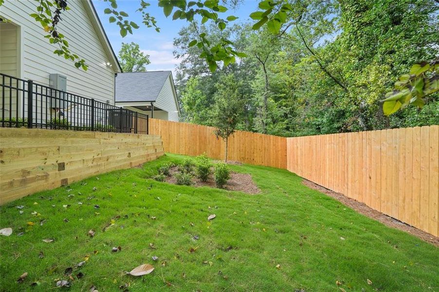 Exterior details and patio area of a home in , Atlanta (Image 34).